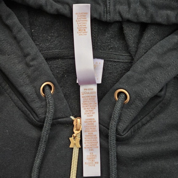 Fenty Savage Jump Suit Large Black Rihanna Hooded Fleece Sweat Full Body Womens - Picture 8 of 8